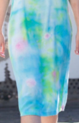 129 SK Eco Painted Straight Skirt