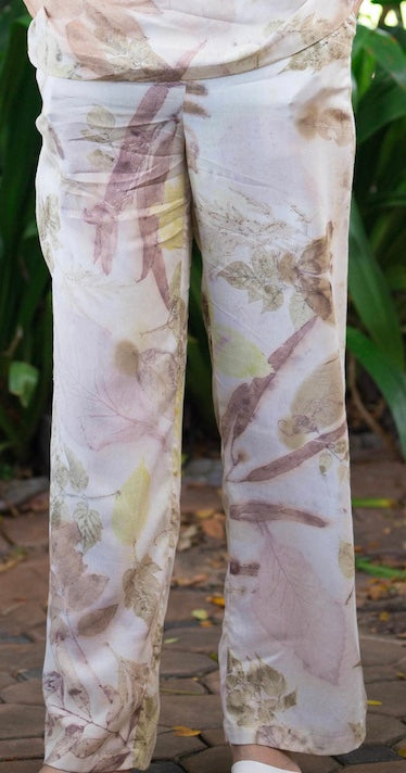123 P Eco Printed wide leg pants